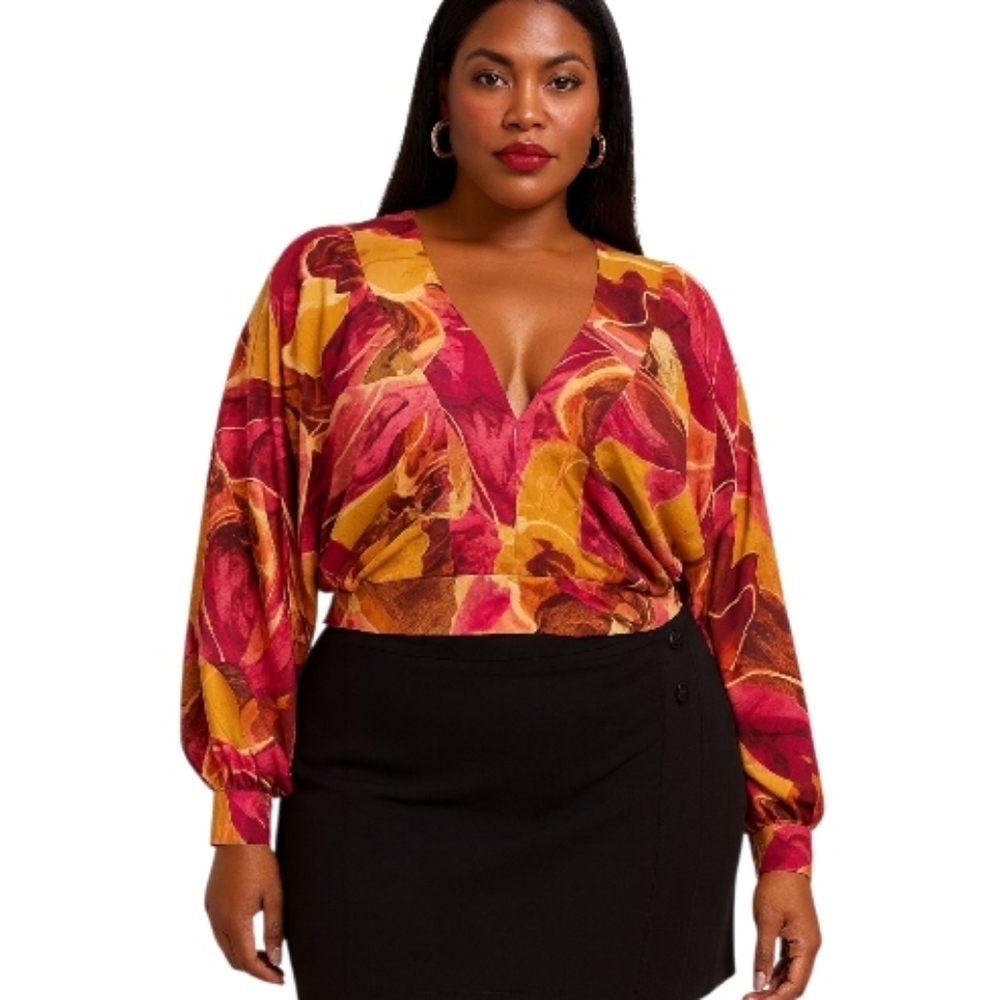 Truth Pink and Brown Top 3X